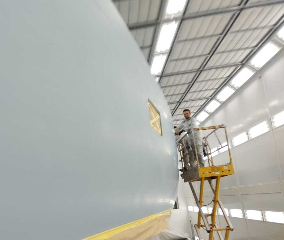 man fairing superyacht