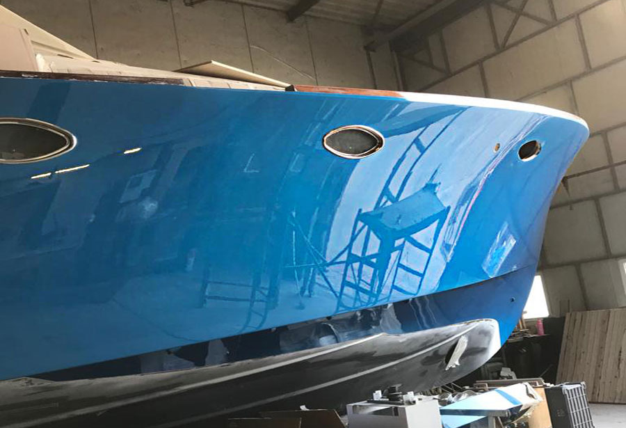 17 metre Rapsody 55 metallic blue new build project
