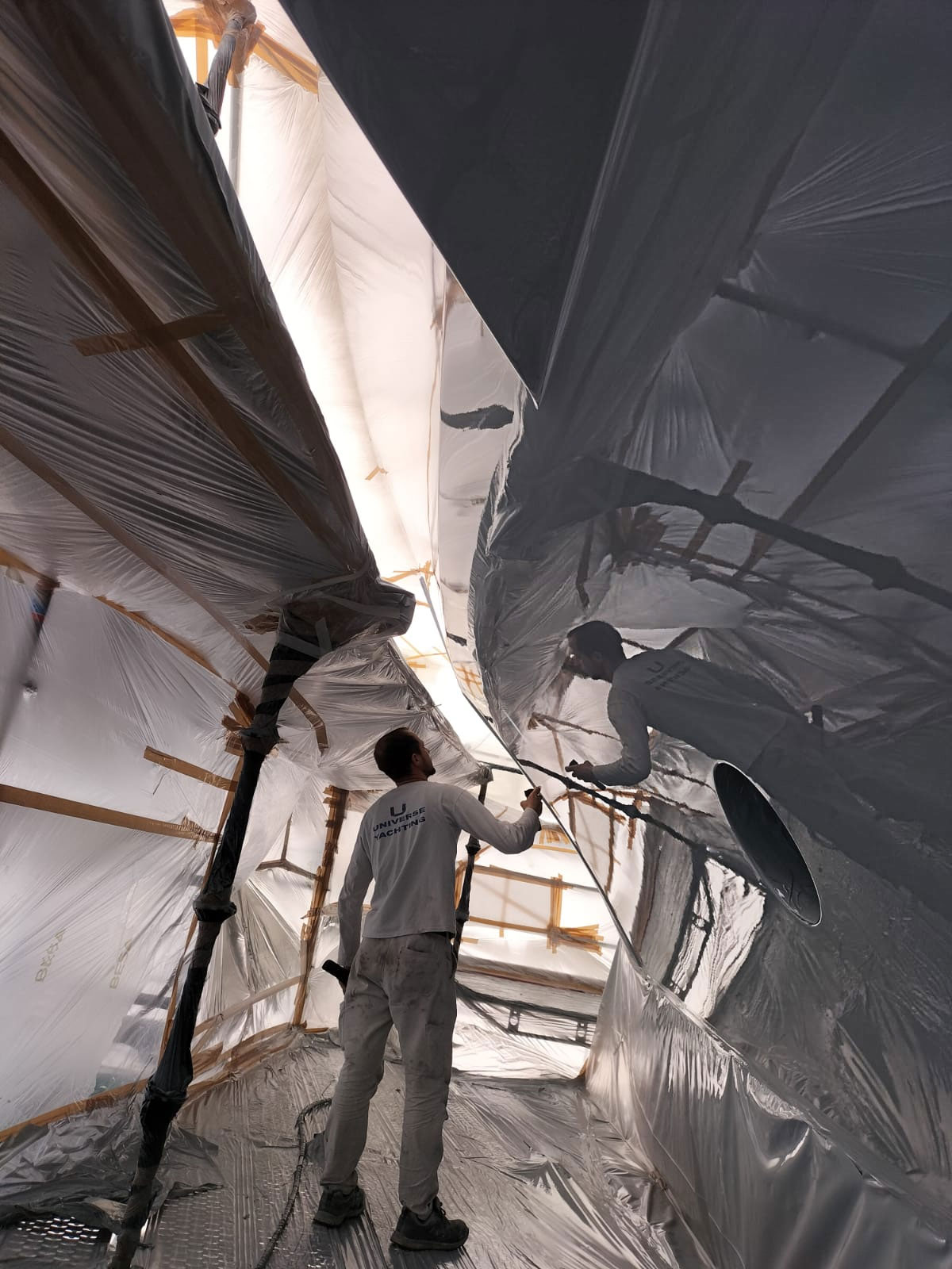 47 metre M Y Medially full repair and repaint project